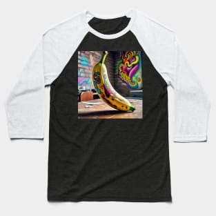 Psychedelic Painted Banana Baseball T-Shirt